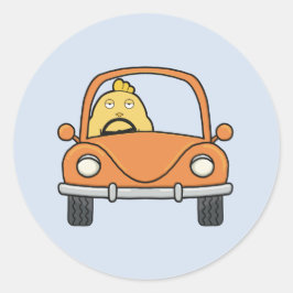 Pegatina Redonda El controlador aburrido