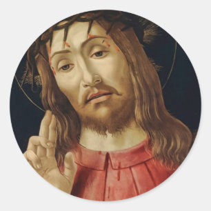 Pegatina Redonda El Cristo resucitado