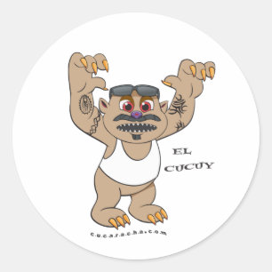 Pegatina Redonda El Cucuy
