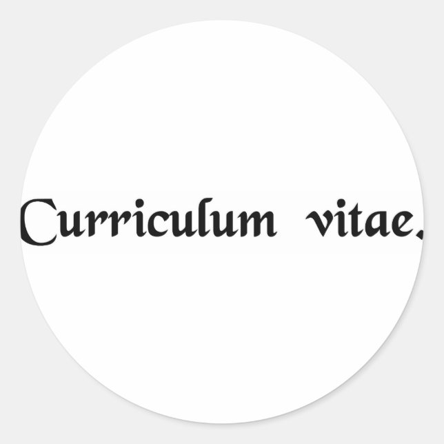 Pegatina Redonda El curso de la vida (Anverso)