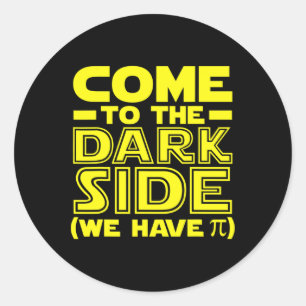 Pegatina Redonda El Día De La Pi Llega Al Lado De Las Matemáticas T