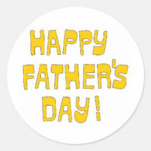 Pegatina Redonda ¡El día de padre feliz!