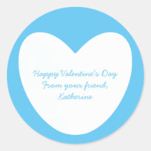 El día de San Valentín de clase de corazón azul ce