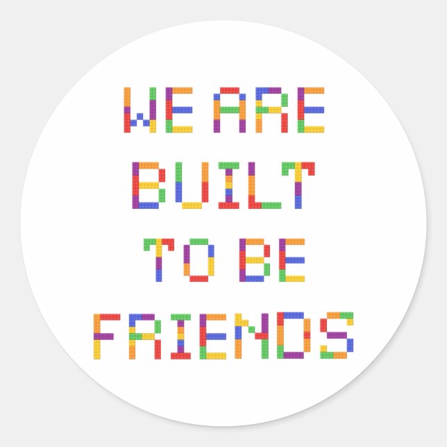 Pegatina Redonda El día de San Valentín en aula (Anverso)