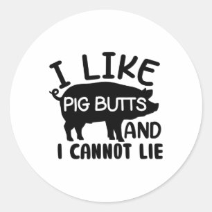 Pegatina Redonda El Día del Padre De Los Hombres Bbq Me Gusta El Gr