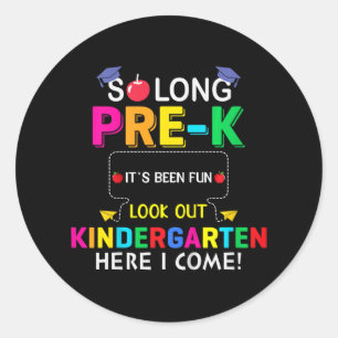 Pegatina Redonda El Día Pasado, Mucho Tiempo Antes De Que El Niño S