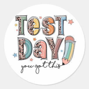 Pegatina Redonda El Día Que Conseguiste Esta Prueba Estacional De E