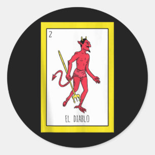 Pegatina Redonda El Diablo Card Tank Top