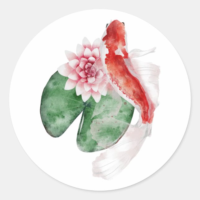 Pegatina Redonda El diseño de la serie Okinawa 29 (Anverso)