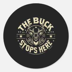 Pegatina Redonda El dólar deja de cazar aquí