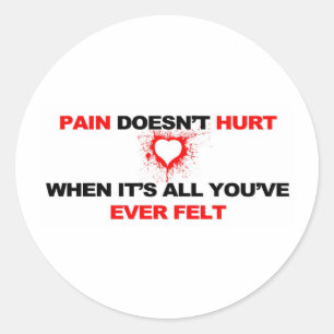 Pegatina Redonda El dolor no duele