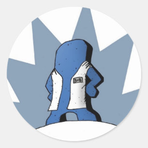 Pegatina Redonda El Dr. Bob Stickers
