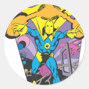 Pegatina Redonda El Dr. Fate manipula la magia
