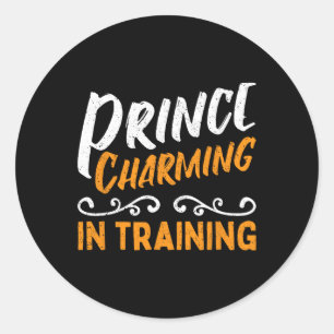 Pegatina Redonda El Encanto Del Príncipe En Entrenamiento Héroe De 