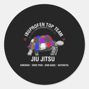 Pegatina Redonda El equipo de Ibuprofen Top Jiu Jitsu