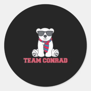 Pegatina Redonda El Equipo Gracioso Conrad Junior Mint Bear Est. 20