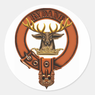 Pegatina Redonda El escudo familiar Clan Gordon Coat de Armas/Clan