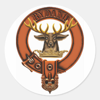 Pegatina Redonda El escudo familiar Clan Gordon Coat de Armas/Clan