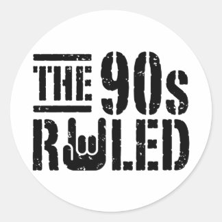 Pegatina Redonda El fallo de los 90