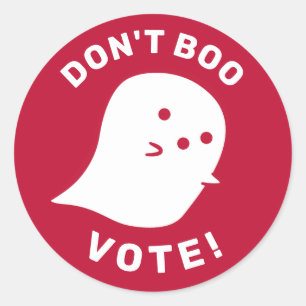 Pegatina Redonda ¡El fantasma del golpe no se fastidia, vota! Pegat