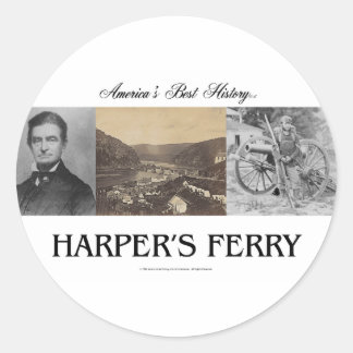 Pegatina Redonda El ferry de ABH Harper