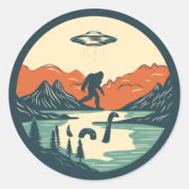 Pegatina Redonda El fondo mítico