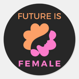 Pegatina Redonda El futuro es feminista