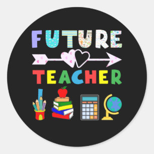 Pegatina Redonda El futuro profesor será