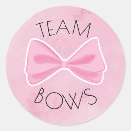 Pegatina Redonda El género del béisbol o de los arcos