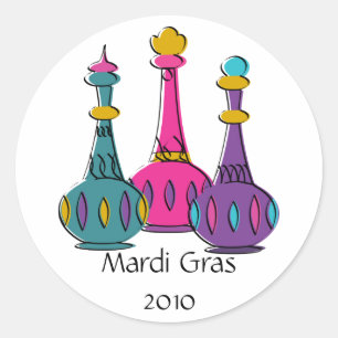 Pegatina Redonda El genio embotella 2010