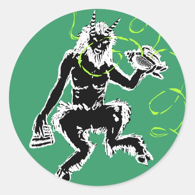 Pegatina Redonda El Gran Pan De Dios (Anverso)