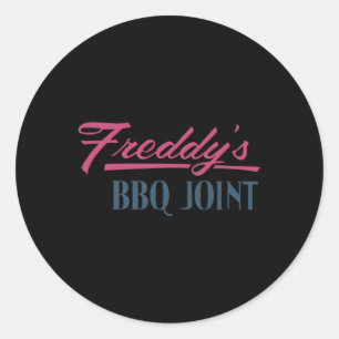 Pegatina Redonda El grupo de Freddy Bbq