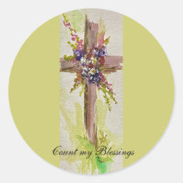 Pegatina Redonda Él ha Resucitado Stickers