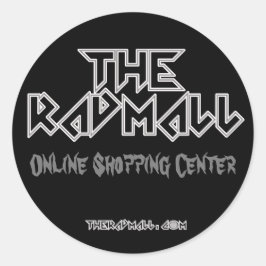 Pegatina Redonda El "Headbanger" de Rad Mall
