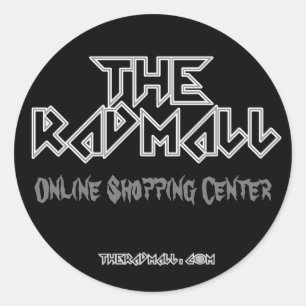 Pegatina Redonda El "Headbanger" de Rad Mall