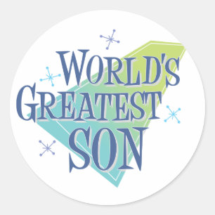 Pegatina Redonda El hijo más grande del mundo