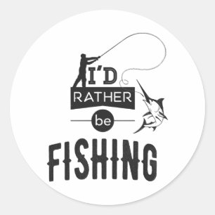Pegatina Redonda El humor de pescadores de pescadores de pescadores