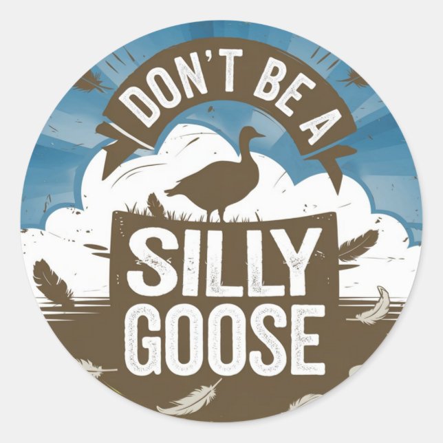 Pegatina Redonda El Ilustracion de arte no es una gallina (Anverso)