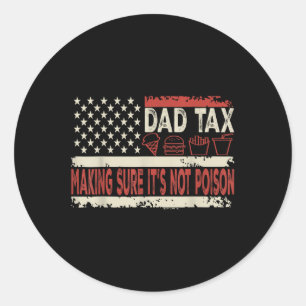 Pegatina Redonda El impuesto a papá asegura que no es veneno, padre