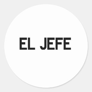 Pegatina Redonda El jefe