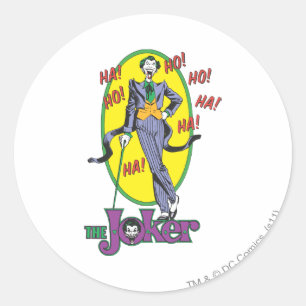 Pegatina Redonda El Joker Cackles 2
