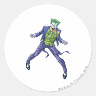 Pegatina Redonda El Joker grita