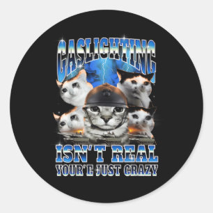 Pegatina Redonda El juego de luces no es nada divertido