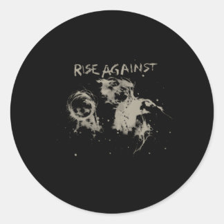 Pegatina Redonda El Levantamiento Contra Las Mercancías Oficiales S