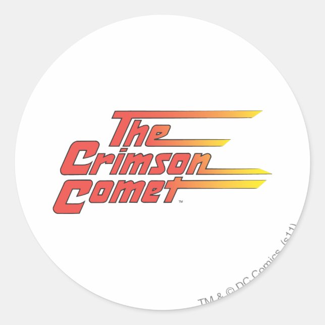 Pegatina Redonda El logo de Crimson Comet (Anverso)