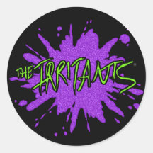 El logo de Irritants Splat Green/Purple