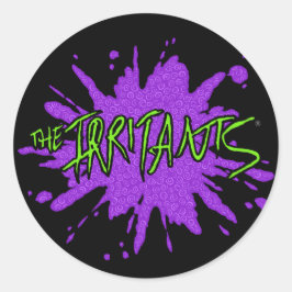 Pegatina Redonda El logo de Irritants Splat Green/Purple
