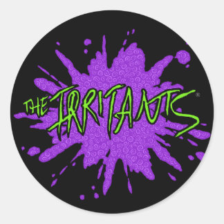 Pegatina Redonda El logo de Irritants Splat Green/Purple