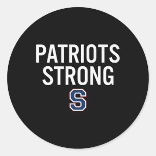 Pegatina Redonda El logo de los Patriotas del Sur de Parkersburg ti