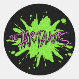 Pegatina Redonda El logo Irritants Splat Pink/Green